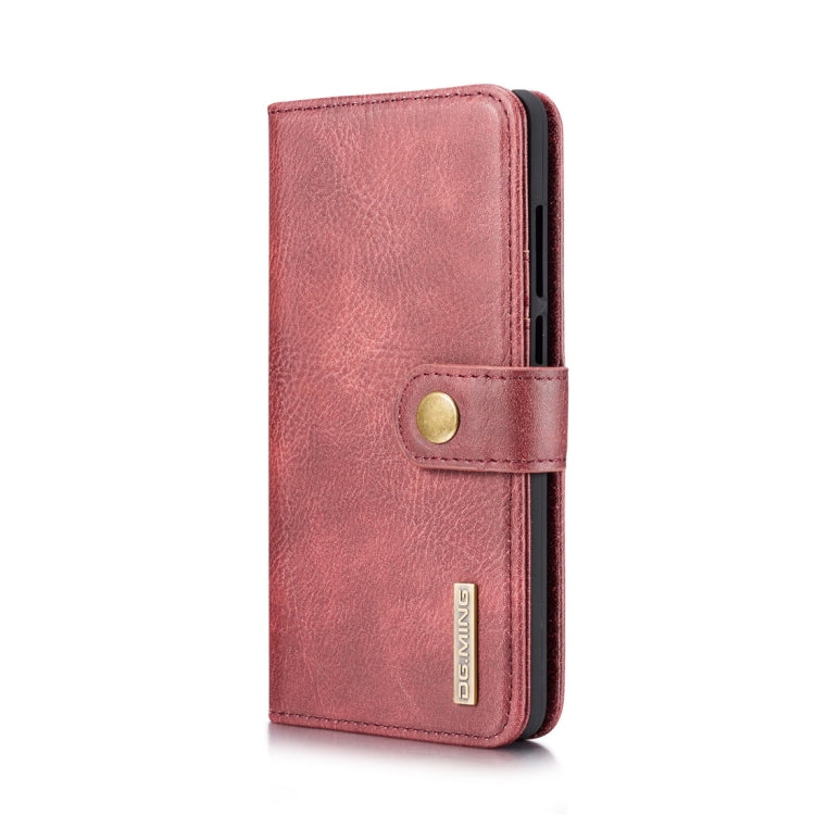 DG.MING Crazy Horse Texture Flip Detachable Magnetic Leather Case for Huawei P30, with Holder & Card Slots & Wallet (Red) - Huawei Cases by DG.MING | Online Shopping UK | buy2fix