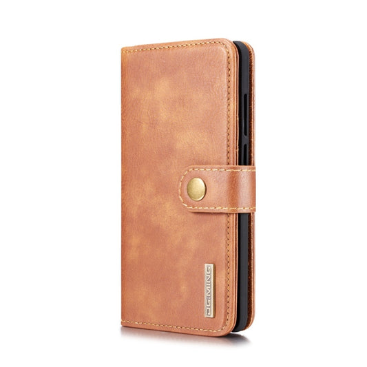 DG.MING Crazy Horse Texture Flip Detachable Magnetic Leather Case for Huawei P30, with Holder & Card Slots & Wallet (Brown) - Huawei Cases by DG.MING | Online Shopping UK | buy2fix