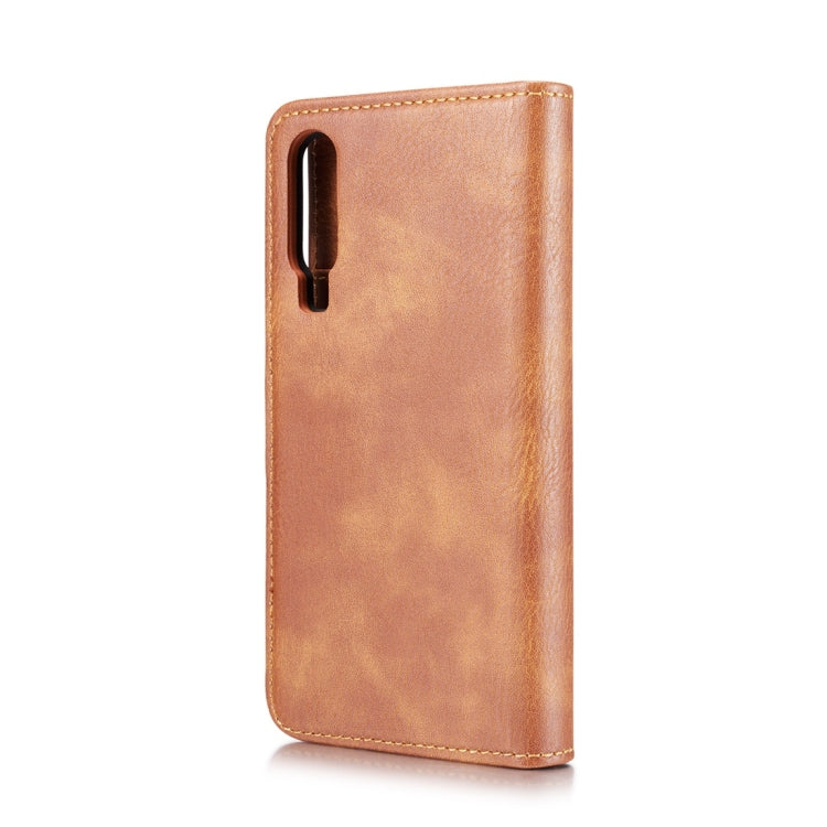DG.MING Crazy Horse Texture Flip Detachable Magnetic Leather Case for Huawei P30, with Holder & Card Slots & Wallet (Brown) - Huawei Cases by DG.MING | Online Shopping UK | buy2fix