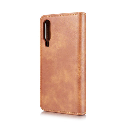 DG.MING Crazy Horse Texture Flip Detachable Magnetic Leather Case for Huawei P30, with Holder & Card Slots & Wallet (Brown) - Huawei Cases by DG.MING | Online Shopping UK | buy2fix
