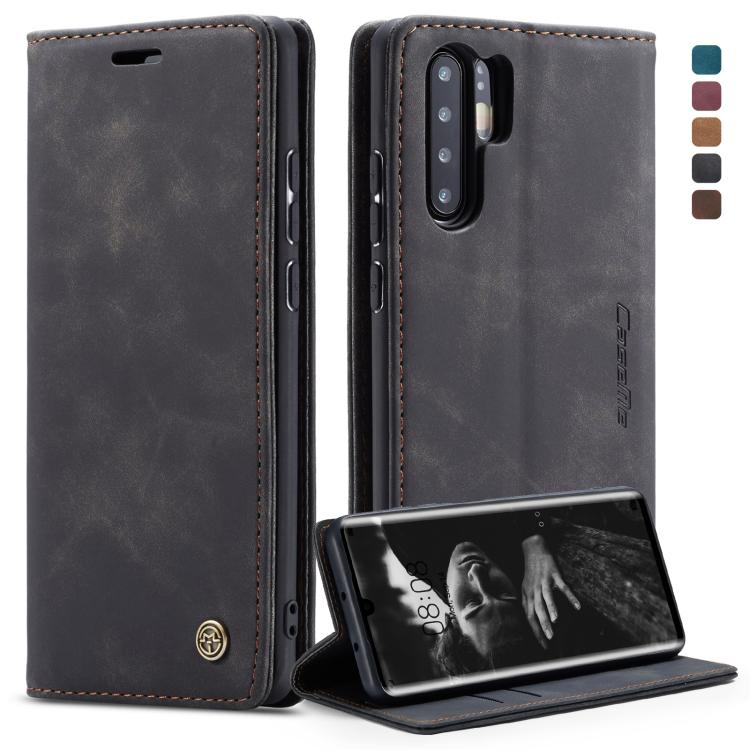 CaseMe-013 Multifunctional Retro Frosted Horizontal Flip Leather Case for Huawei P30 Pro, with Card Slot & Holder & Wallet (Black) - Huawei Cases by CaseMe | Online Shopping UK | buy2fix