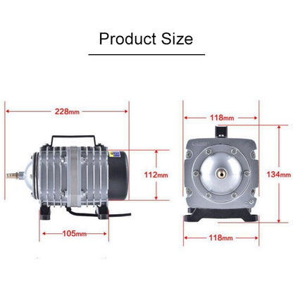 ACO-006 80W 88L/Min Electromagnetic Air Pump Compressor Seafood Fish Tank Increase Oxygen Air Flow Spliter, US Plug - Air Pumps by buy2fix | Online Shopping UK | buy2fix