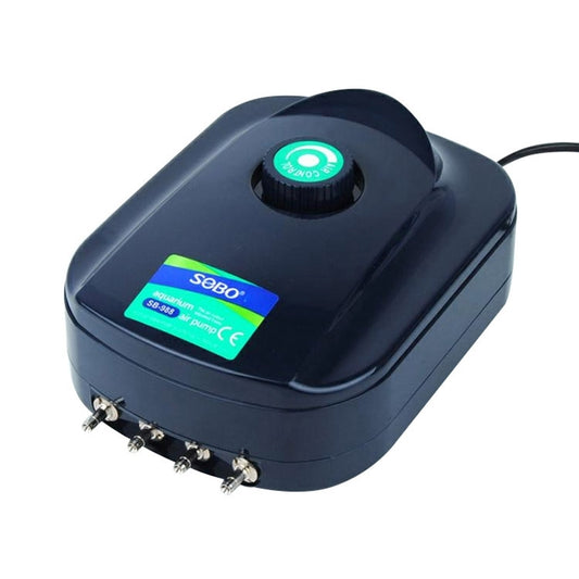 SOBO SB-988 12W 4 Outlets Adjustable Flow Silent Aquarium Air Pump Fish Tank Oxygen Air Pump - Air Pumps by buy2fix | Online Shopping UK | buy2fix