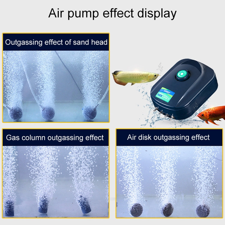 SOBO SB-988 12W 4 Outlets Adjustable Flow Silent Aquarium Air Pump Fish Tank Oxygen Air Pump - Air Pumps by buy2fix | Online Shopping UK | buy2fix
