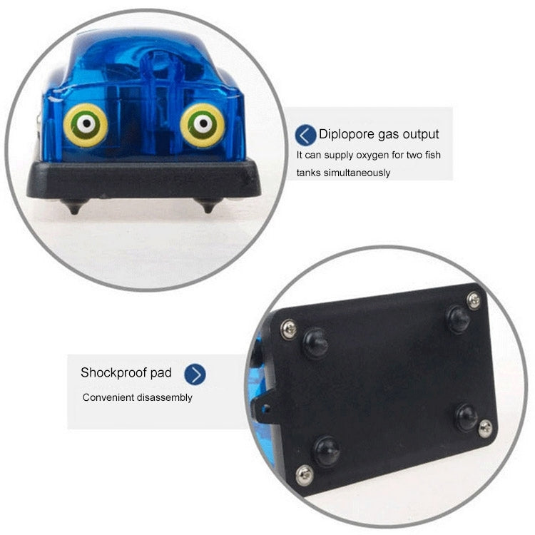 SOBO SB-348A 5W Double Outlets Adjustable Flow Aquarium Air Pump Fish Tank Oxygen Air Pump - Air Pumps by buy2fix | Online Shopping UK | buy2fix