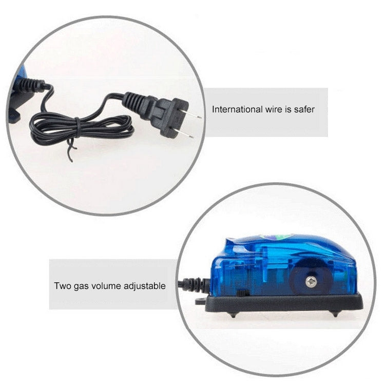 SOBO SB-348A 5W Double Outlets Adjustable Flow Aquarium Air Pump Fish Tank Oxygen Air Pump - Air Pumps by buy2fix | Online Shopping UK | buy2fix