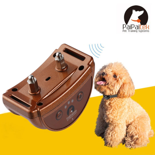 PaiPaitek PD258 Automatic Anti Barking Collar Pet Training Control System for Dogs, S Size(Coffee)