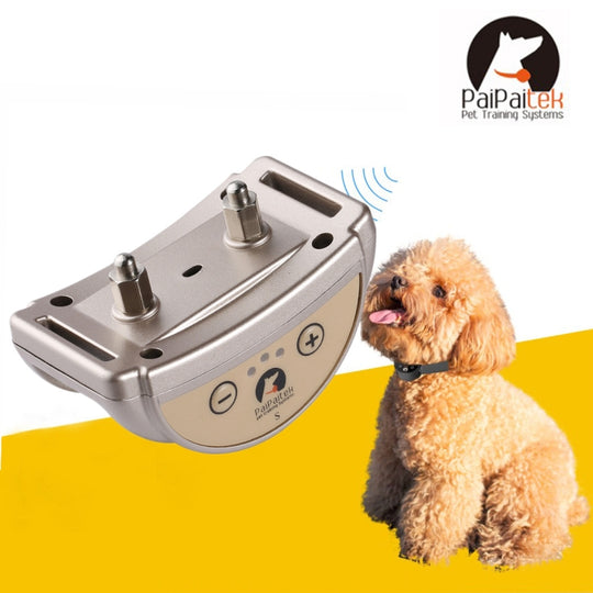 PaiPaitek PD258 Automatic Anti Barking Collar Pet Training Control System for Dogs, S Size(Gold)
