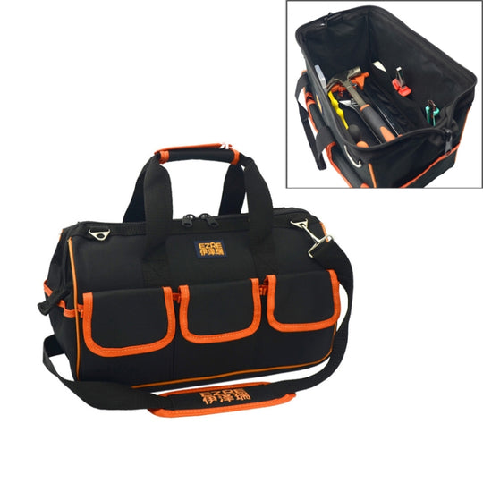EZRE Multi-function Oxford Cloth Electrician Belt Pouch Maintenance Tools Handbag Shoulder Bag Convenient Tool Bag, Size : 19 inch