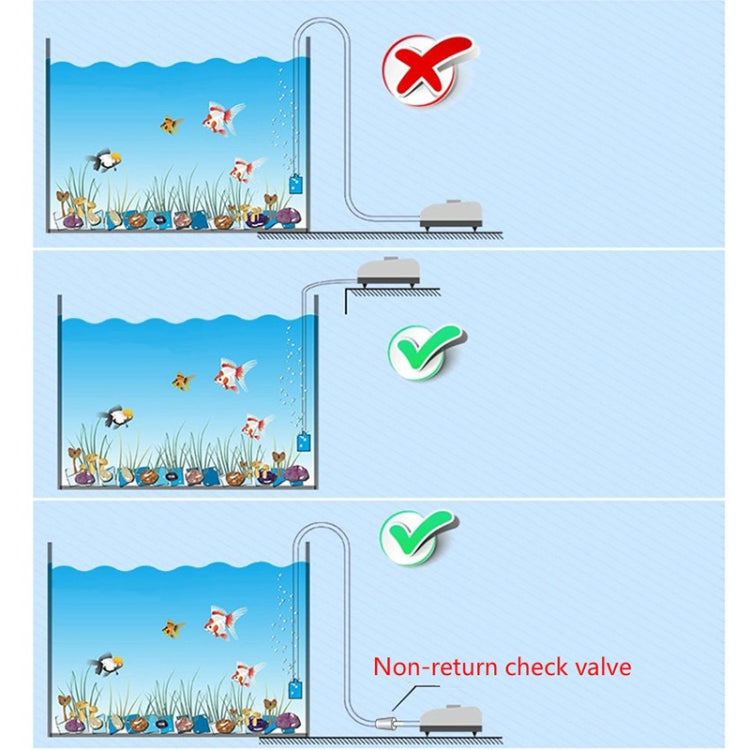 RS-290 220V 3W Single Outlets Adjustable Flow Silent Aquarium Air Pump Fish Tank Oxygen Air Pump - Air Pumps by buy2fix | Online Shopping UK | buy2fix