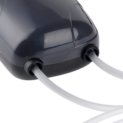 RS-390 220V 5W Double Outlets Adjustable Flow Silent Aquarium Air Pump Fish Tank Oxygen Air Pump - Air Pumps by buy2fix | Online Shopping UK | buy2fix