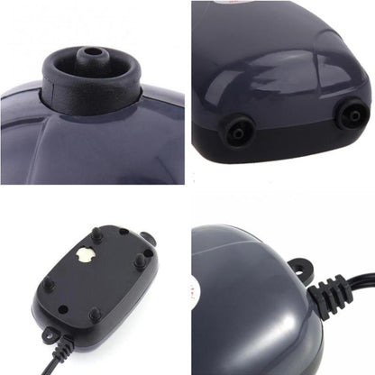 RS-390 220V 5W Double Outlets Adjustable Flow Silent Aquarium Air Pump Fish Tank Oxygen Air Pump - Air Pumps by buy2fix | Online Shopping UK | buy2fix