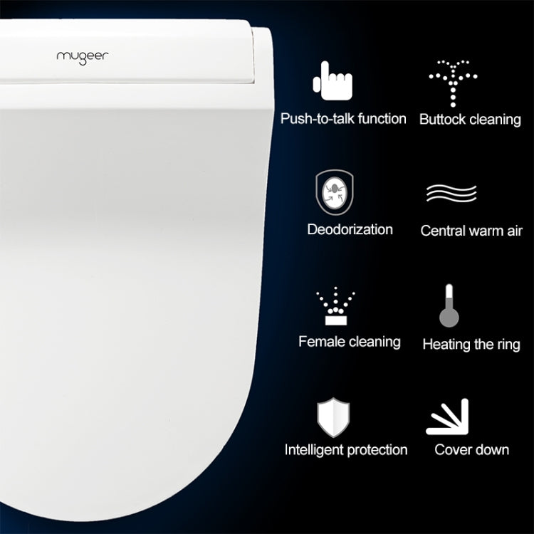 U Shape Multi-function Bathroom Automatic Cleaning Heating Intelligent Flush Toilet Cleaner Cover - Smart Kitchen and Toilet by buy2fix | Online Shopping UK | buy2fix