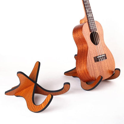 Ukulele Shelf Violin Wooden Zither Folding Vertical Bracket - Other Accessories by buy2fix | Online Shopping UK | buy2fix