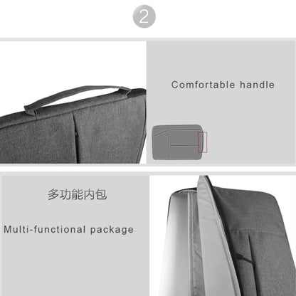 Universal Multiple Pockets Wearable Oxford Cloth Soft Portable Simple Business Laptop Tablet Bag, For 15.6 inch and Below Macbook, Samsung, Lenovo, Sony, DELL Alienware, CHUWI, ASUS, HP (Grey) by buy2fix