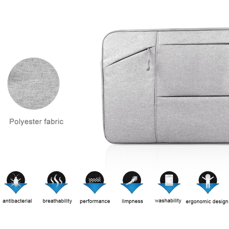 Universal Multiple Pockets Wearable Oxford Cloth Soft Portable Simple Business Laptop Tablet Bag, For 15.6 inch and Below Macbook, Samsung, Lenovo, Sony, DELL Alienware, CHUWI, ASUS, HP (Magenta) by buy2fix