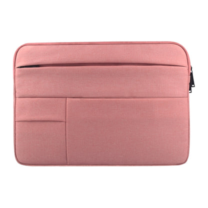 Universal Multiple Pockets Wearable Oxford Cloth Soft Portable Leisurely Laptop Tablet Bag, For 13.3 inch and Below Macbook, Samsung, Lenovo, Sony, DELL Alienware, CHUWI, ASUS, HP (Pink) by buy2fix