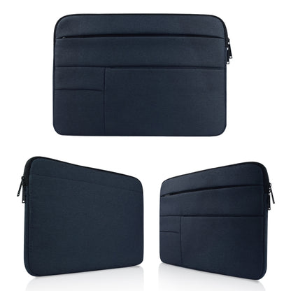 Universal Multiple Pockets Wearable Oxford Cloth Soft Portable Leisurely Laptop Tablet Bag, For 14 inch and Below Macbook, Samsung, Lenovo, Sony, DELL Alienware, CHUWI, ASUS, HP(navy) by buy2fix