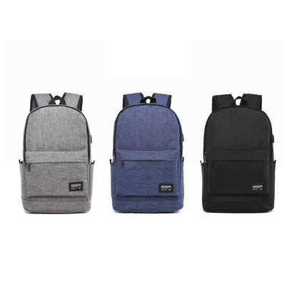 Universal Multi-Function Oxford Cloth Laptop Shoulders Bag Backpack with External USB Charging Port, Size: 45x31x16cm, For 15.6 inch and Below Macbook, Samsung, Lenovo, Sony, DELL Alienware, CHUWI, ASUS, HP(Black) by buy2fix