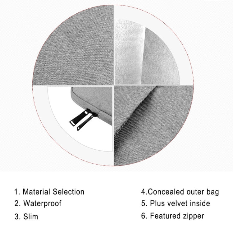 Universal Wearable Business Inner Package Laptop Tablet Bag, 12 inch and Below Macbook, Samsung, for Lenovo, Sony, DELL Alienware, CHUWI, ASUS, HP(Pink) by buy2fix