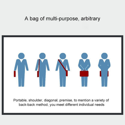 Breathable Wear-resistant Thin and Light Fashion Shoulder Handheld Zipper Laptop Bag with Shoulder Strap, For 13.3 inch and Below Macbook, Samsung, Lenovo, Sony, DELL Alienware, CHUWI, ASUS, HP(Navy Blue) by buy2fix