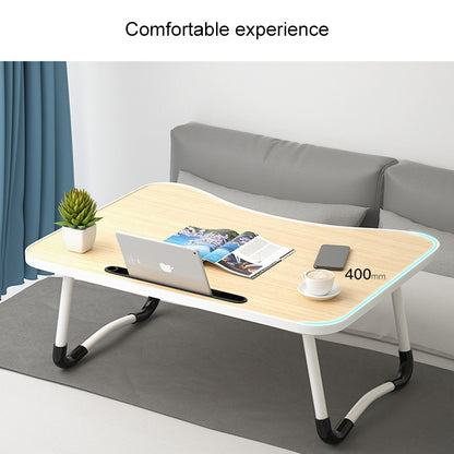 W-shaped Non-slip Legs Adjustable Folding Portable Laptop Desk without Card Slot (Walnut) - Laptop Stand by REMAX | Online Shopping UK | buy2fix