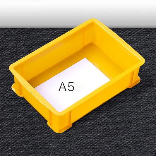 Thick Multi-function Material Box Brand New Flat Plastic Parts Box Tool Box, Size: 30.2cm x 20.9cm x 8.3cm(Yellow) - Storage Bags & Boxes by buy2fix | Online Shopping UK | buy2fix