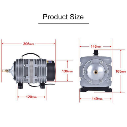 ACO-012A 390W 158L/Min Electromagnetic Air Pump Compressor Seafood Fish Tank Increase Oxygen Air Flow Spliter, US Plug - Air Pumps by buy2fix | Online Shopping UK | buy2fix