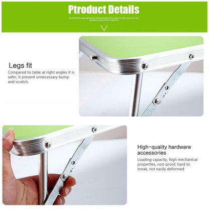 Rubber Mat Adjustable Portable Laptop Table Folding Stand Computer Reading Desk Bed Tray (Green) by buy2fix