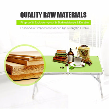 Plastic Mat Adjustable Portable Laptop Table Folding Stand Computer Reading Desk Bed Tray (Green) by buy2fix