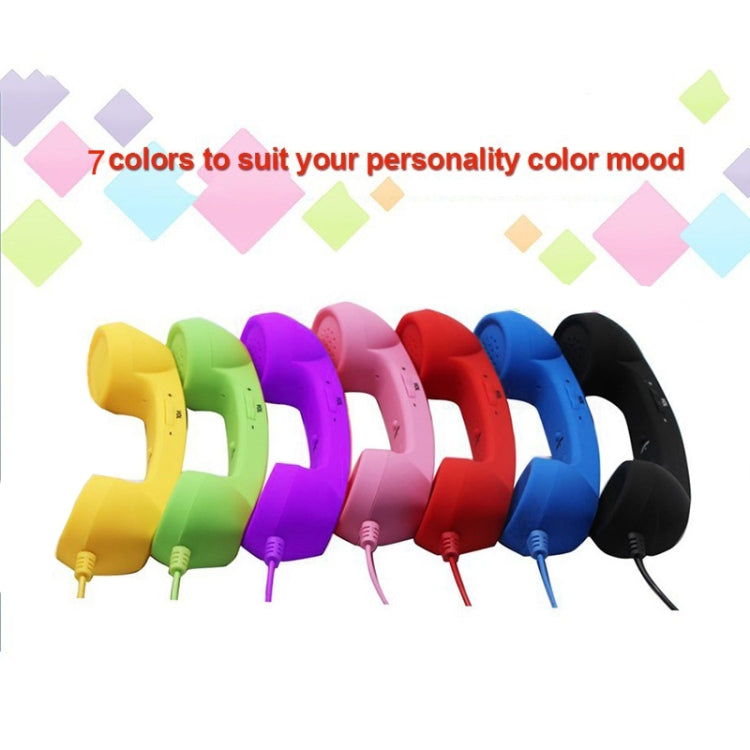 3.5mm Plug Mic Retro Telephone Anti-radiation Cell Phone Handset Receiver(Black) - Others Accessories by buy2fix | Online Shopping UK | buy2fix