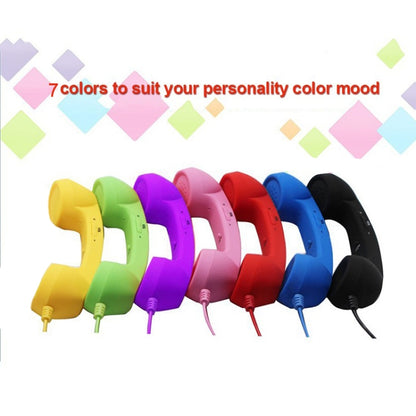 3.5mm Plug Mic Retro Telephone Anti-radiation Cell Phone Handset Receiver(Red) - Others Accessories by buy2fix | Online Shopping UK | buy2fix