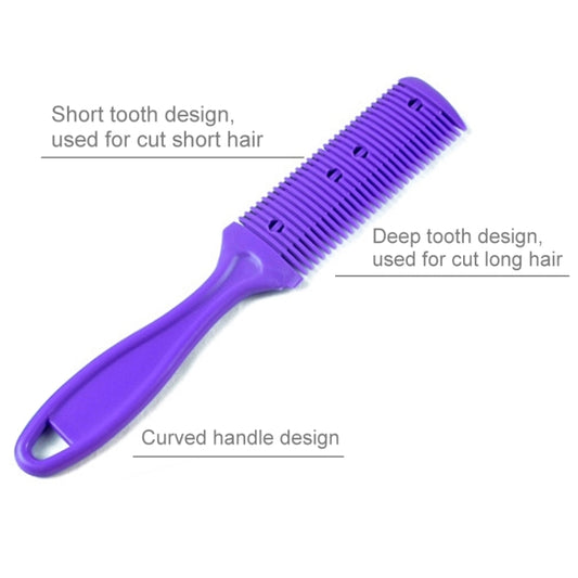 3pcs Hair Tools Double-sided Knife Hair Comb Hair Bangs Trimmer Thinning Device Hair Clipper,  Random Color Delivery - Shavers & Accessories by buy2fix | Online Shopping UK | buy2fix