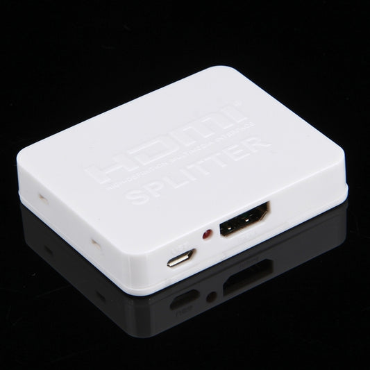 4K HDMI Splitter Full HD 1080p Video HDMI Switch Switcher 1x2 Split Out Amplifier Dual Display for HDTV DVD PS3 Xbox(White) by buy2fix