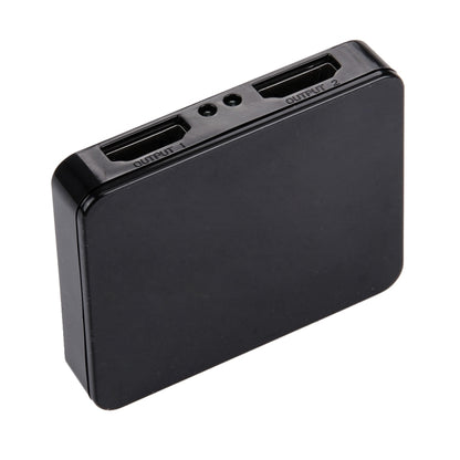 4K HDMI Splitter Full HD 1080p Video HDMI Switch Switcher 1x2 Split Out Amplifier Dual Display for HDTV DVD PS3 Xbox(Black) by buy2fix