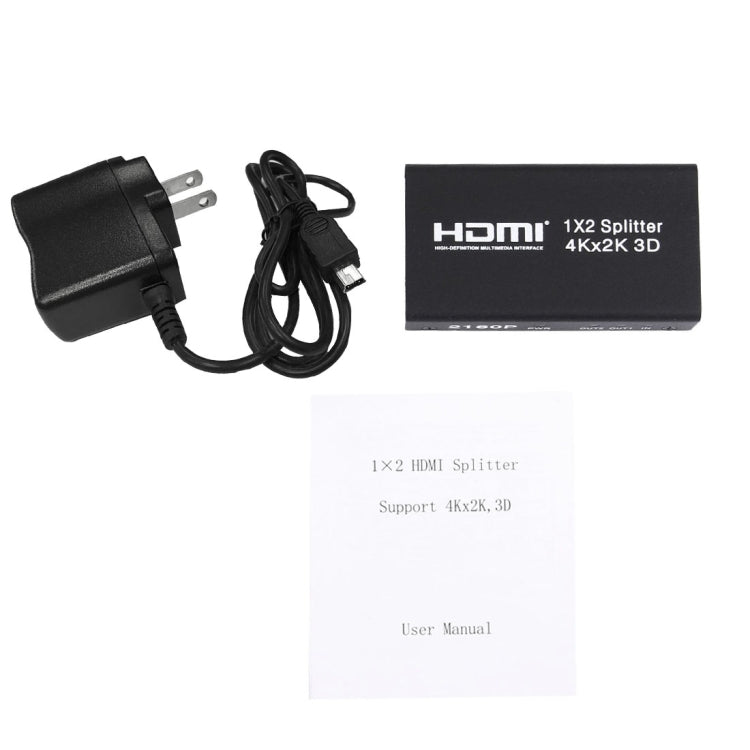 Mini HDMI 1x2 2160P Switch Splitter, Support 4Kx2K, 3D by buy2fix