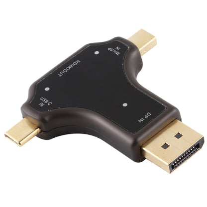 D63A DisplayPort + Mini DP + UCB-C / Type-C Male to HDMI Female 3 in 1 Adapter by buy2fix