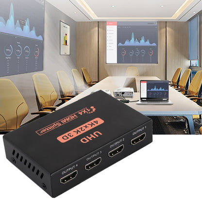 CY10 UHD 4K x 2K 3D 1 x 4 HDMI Splitter (EU Plug) by buy2fix