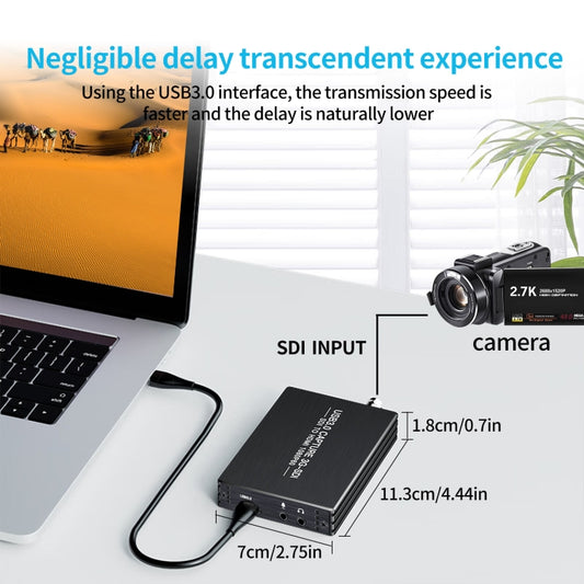NK-M006 1080P Full HD HDMI to SDI + USB 3.0 Output Converter - Video Capture Card by buy2fix | Online Shopping UK | buy2fix