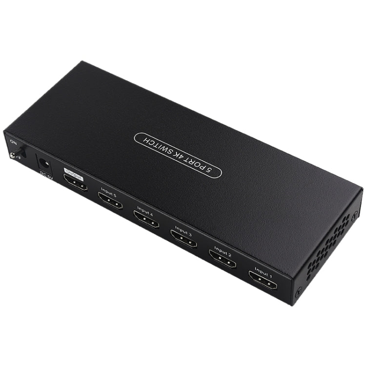Measy SWH4651 4K 60Hz 5 In 1 Out HDMI Converter Switcher, Plug Type: US Plug (Black) - Switch by Measy | Online Shopping UK | buy2fix