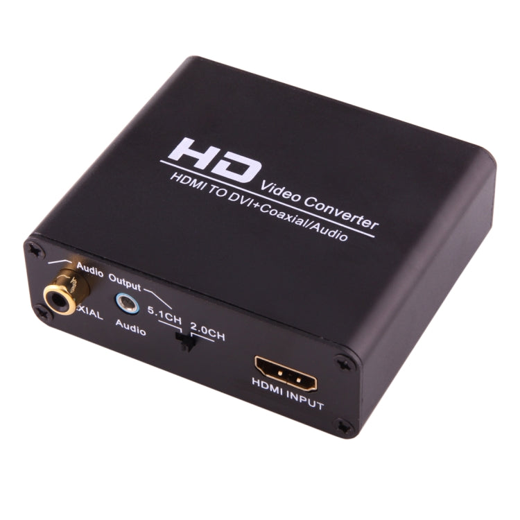 NEWKENG X5 HDMI to DVI with Audio 3.5mm Coaxial Output Video Converter, AU Plug by buy2fix