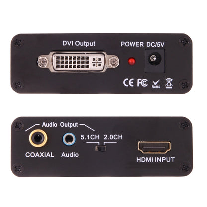 NEWKENG X5 HDMI to DVI with Audio 3.5mm Coaxial Output Video Converter, AU Plug by buy2fix