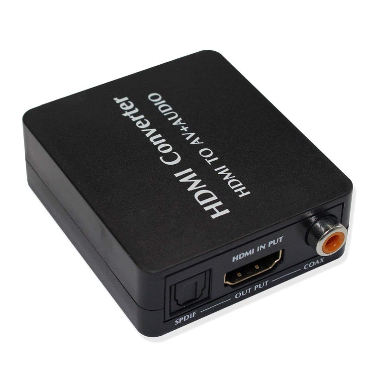 HDMI to AV Audio Converter Support SPDIF Coaxial Audio NTSC PAL Composite Video HDMI to 3RCA Adapter for TV /PC /PS3 / Blue-ray DVD by buy2fix