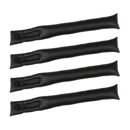4 PCS Car Styling Accessories Seat Gap Filler Leather Pad Spacer Protective Softer Bar Slot Plug Car Gap Filler(Black) - Seat Accessories by buy2fix | Online Shopping UK | buy2fix