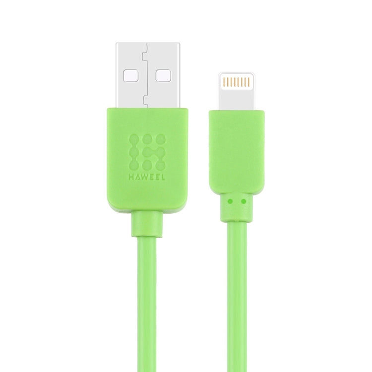 HAWEEL 1m High Speed 35 Cores 8 Pin to USB Sync Charging Cable for iPhone, iPad(Green) by buy2fix