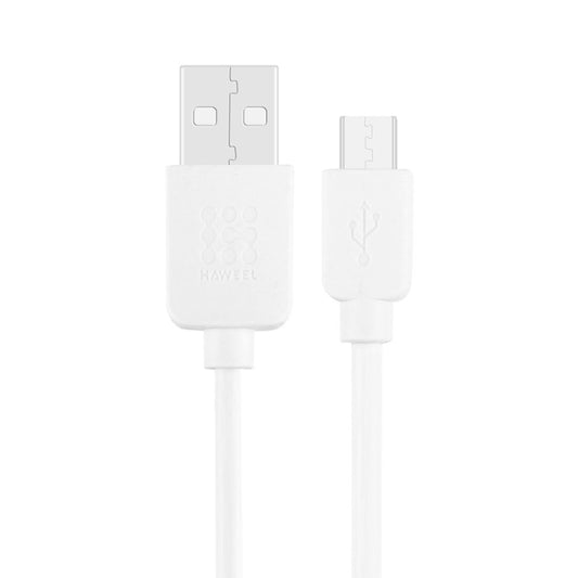 HAWEEL 1m High Speed 35 Cores Micro USB to USB Data Sync Charging Cable(White) - Micro USB Cable by buy2fix | Online Shopping UK | buy2fix