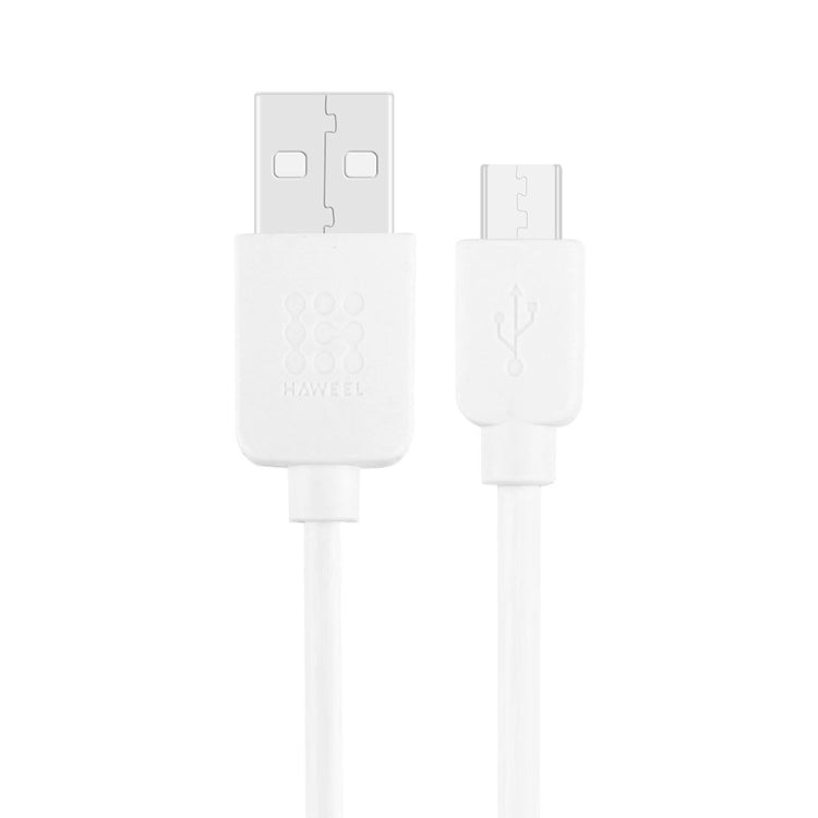 HAWEEL 1m High Speed 35 Cores Micro USB to USB Data Sync Charging Cable(White) - Micro USB Cable by buy2fix | Online Shopping UK | buy2fix
