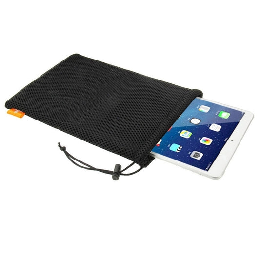 HAWEEL Nylon Mesh Pouch Bag with Stay Cord for up to 9.7 inch Screen iPad and Tablet, Size: 29cm x 19cm(Black) - iPad 9.7 (2018) & (2017) Cases by HAWEEL | Online Shopping UK | buy2fix