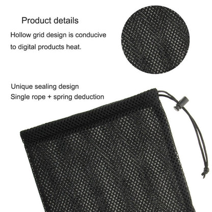 HAWEEL Nylon Mesh Pouch Bag with Stay Cord for up to 9.7 inch Screen iPad and Tablet, Size: 29cm x 19cm(Black) - iPad 9.7 (2018) & (2017) Cases by HAWEEL | Online Shopping UK | buy2fix