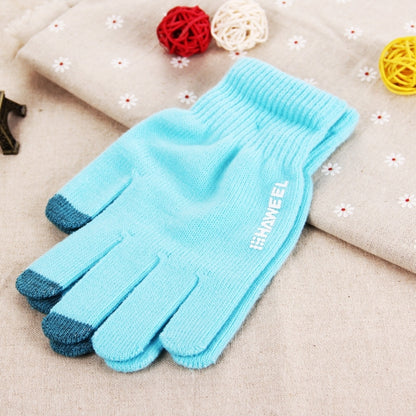 HAWEEL Three Fingers Touch Screen Gloves for Men, For iPhone, Galaxy, Huawei, Xiaomi, HTC, Sony, LG and other Touch Screen Devices(Blue) - Touch Gloves by HAWEEL | Online Shopping UK | buy2fix